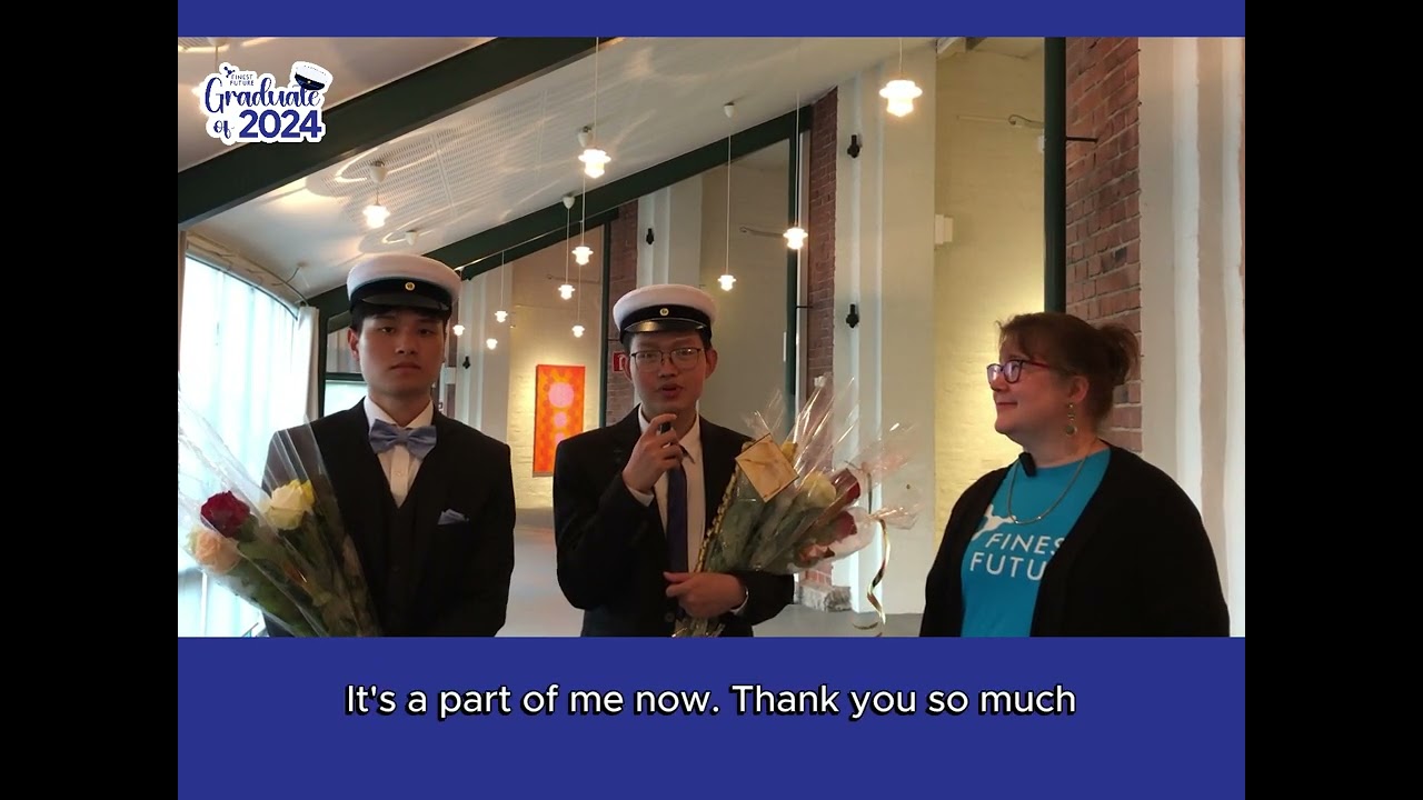 Graduates thank you notes to Finest Future